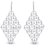 Pager to activate Floating Diamonds Chandelier Earrings