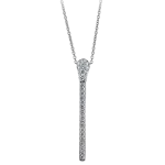 Pager to activate WHITE GOLD DIAMOND MATCH NECKLACE SHORT