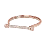 Pager to activate Half Pave (Top Bar) Estribo Bangle