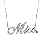 Pager to activate White Gold Miss Necklace
