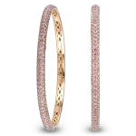 Pager to activate Stackable Melange Pink Diamond Bangle