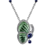 Pager to activate Papillon Necklace with Prasiolite