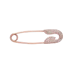 Pager to activate Rose Gold Diamond Safety Pin