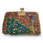 Pager to activate Peacock Design Clutch Purse