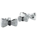 Pager to activate Large Bow Tie Cufflinks