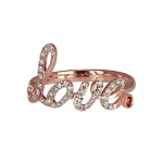 Pager to activate Rose Gold  Love Ring Ruby