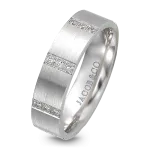 Pager to activate Satin Finish Platinum Wedding Band