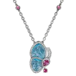 Pager to activate Papillon Necklace with Blue Topaz