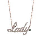 Pager to activate Rose Gold Lady Necklace