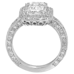 Pager to activate Edwardian Emerald-Cut Diamond Solitaire