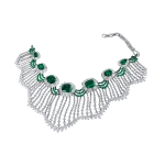 Pager to activate Emerald and Rose Cut Diamond Choker
