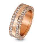 Pager to activate Rose Gold Logo Wedding Band