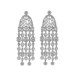 Pager to activate Jezebel White Gold White Diamond Earrings Short