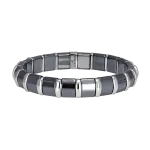 Pager to activate Hematite Bracelet 20 Stainless Steel Bars