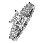 Pager to activate Princess-Cut Diamond