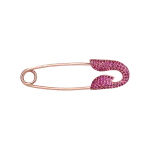 Pager to activate Rose Gold Pink Sapphire Safety Pin