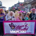 The Krewe of Dolly Parton Rolled through the French Quarter to Frenchmen st with a large crowd honoring Dolly Parton on Friday, September 25, 2026. #kreweofdolly #dollyparton