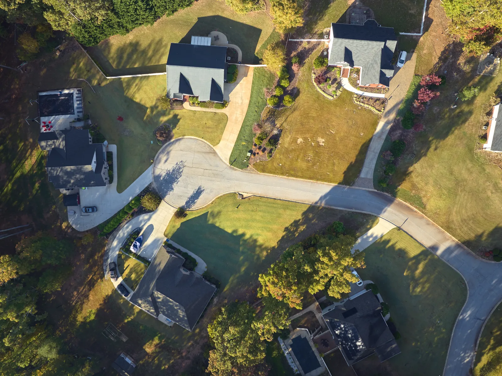 a high angle view of a building