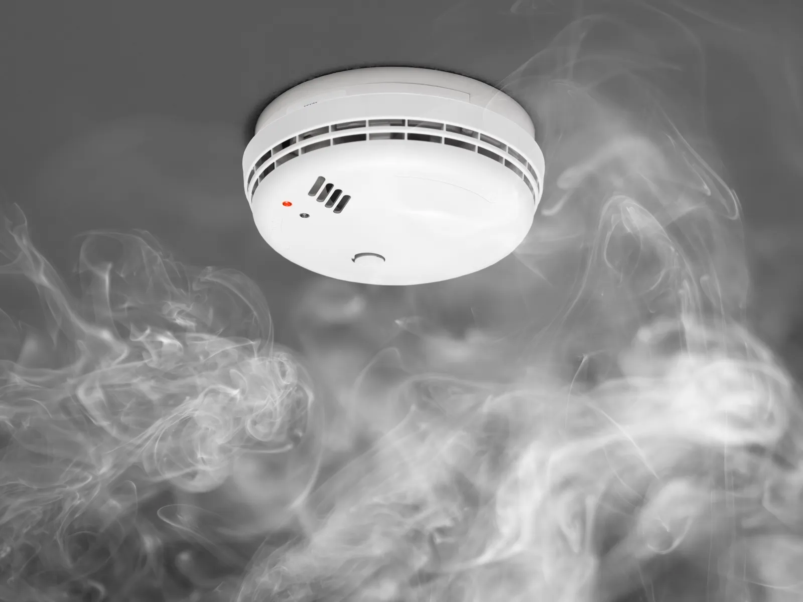 a white round object with smoke coming out of it