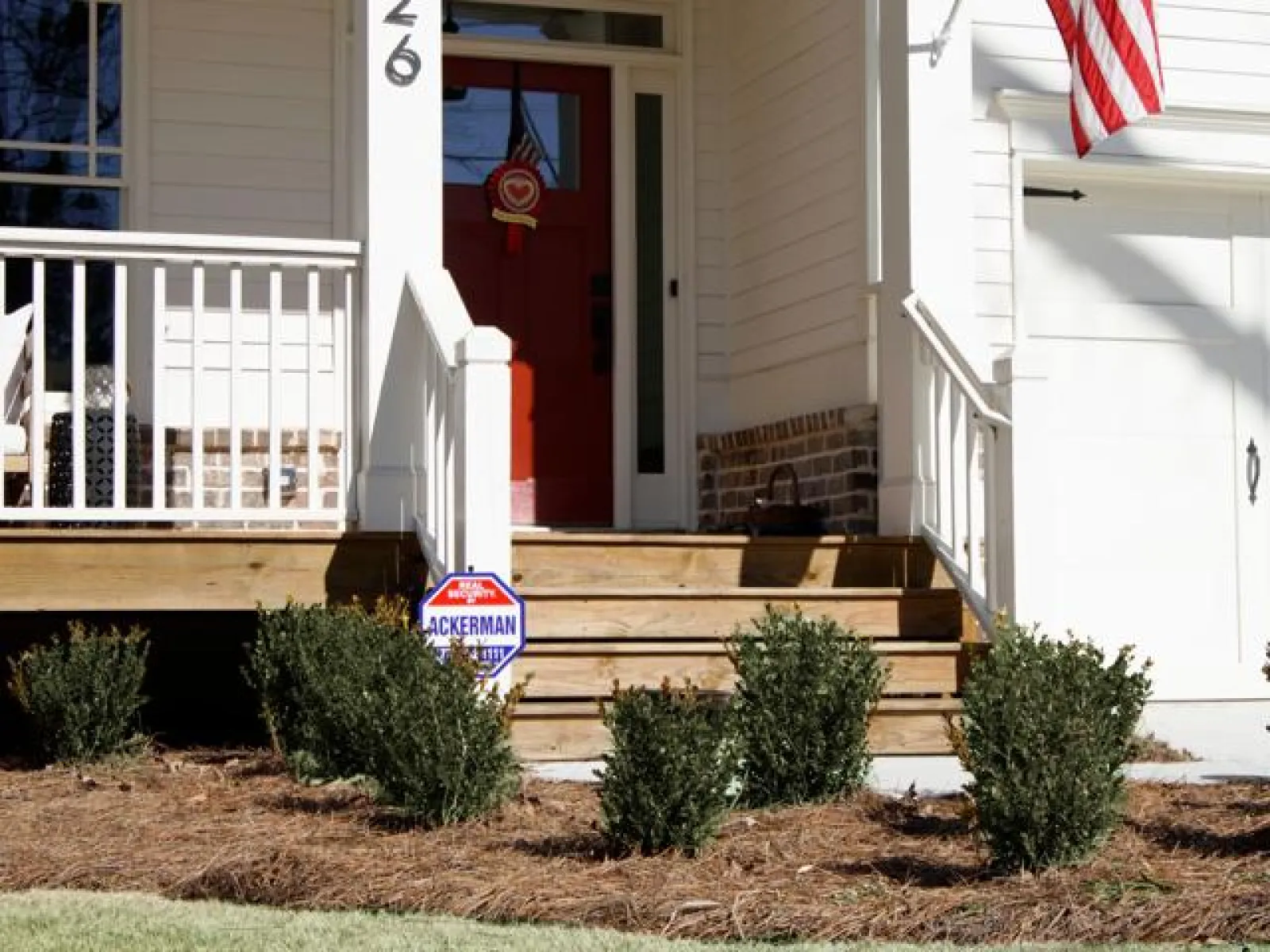 ackerman sign in front of home