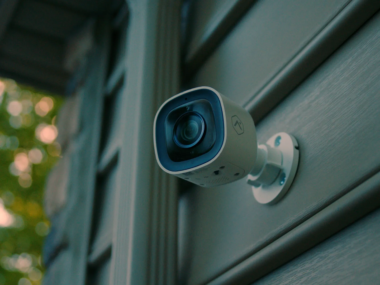a camera on a wall
