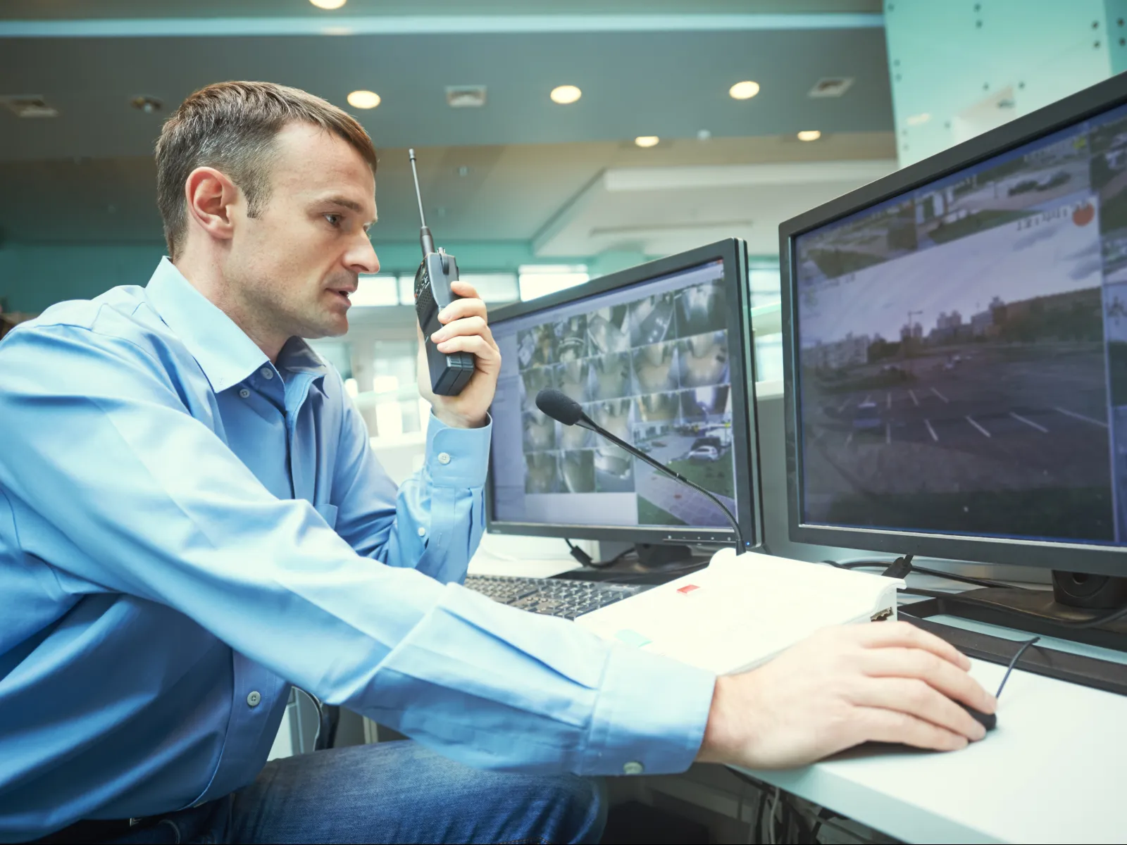 a man using a phone