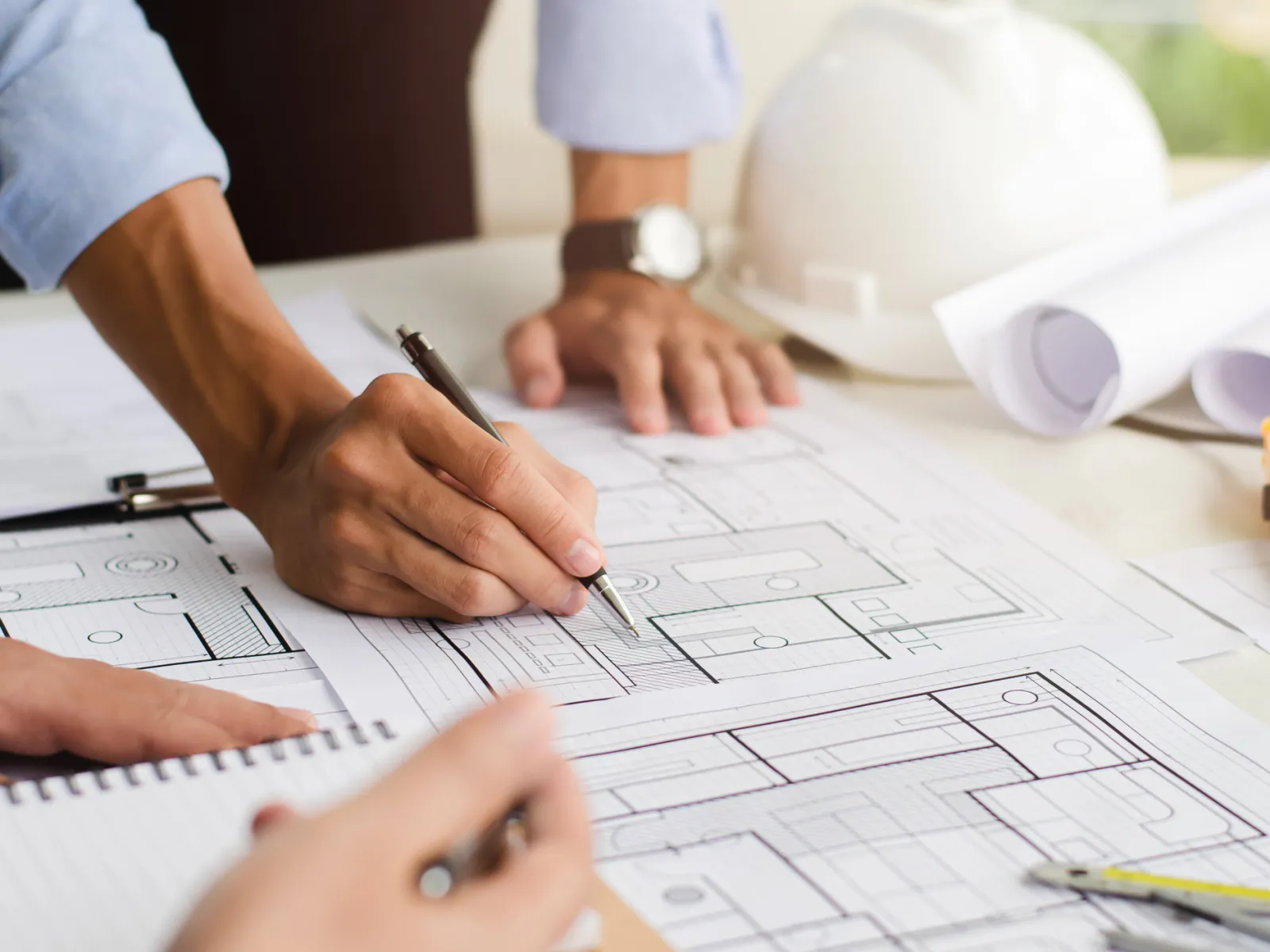a group of people working on a project