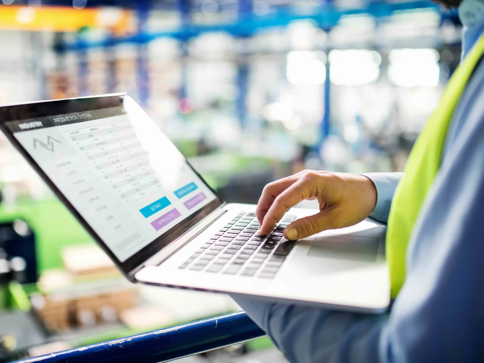 a person working on a laptop