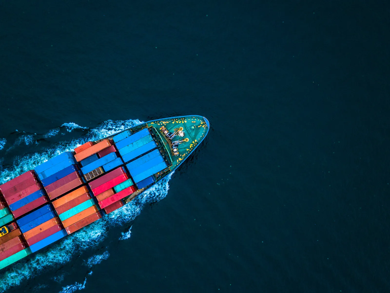 a ship in the water