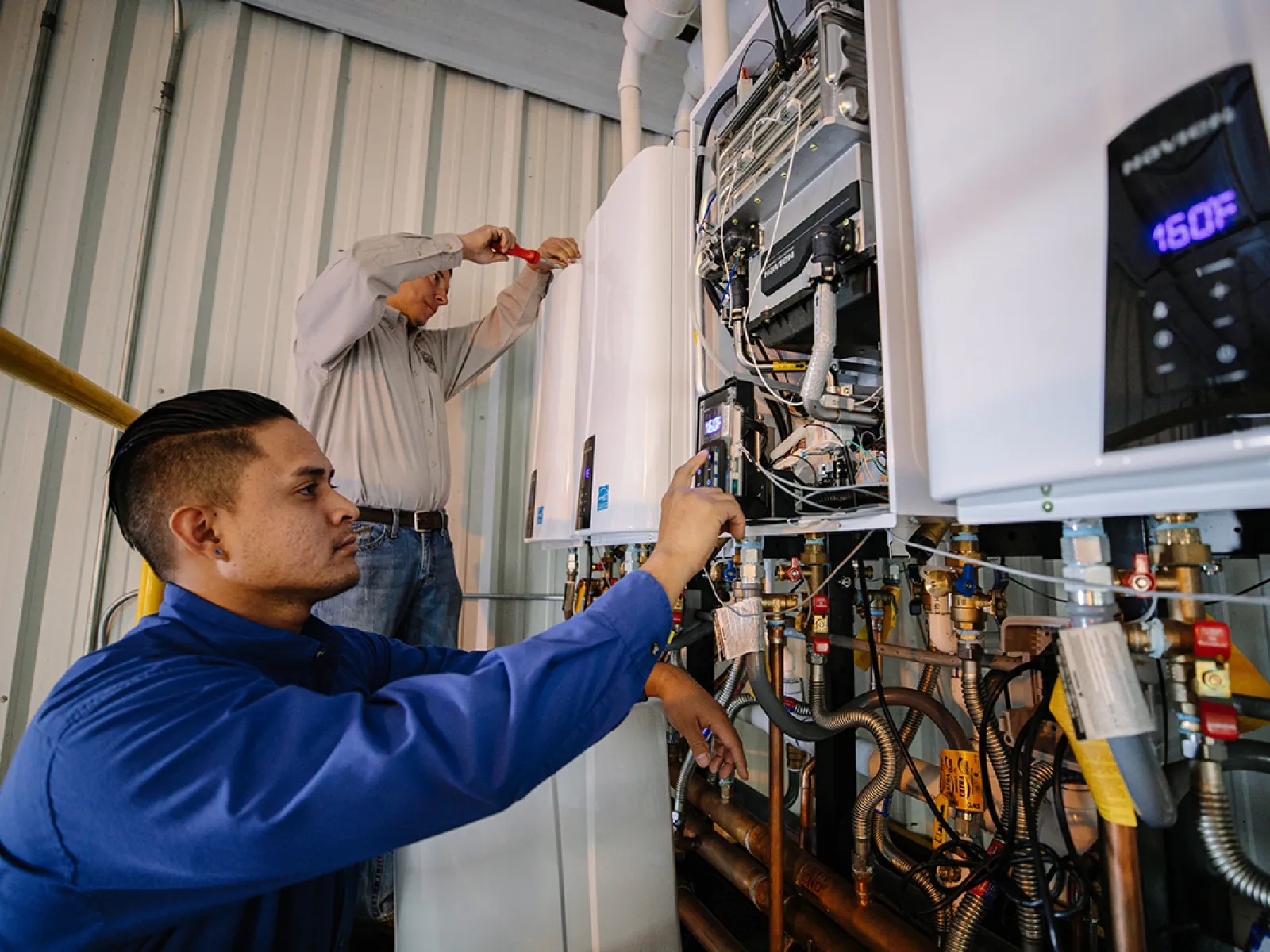 a person working on a project