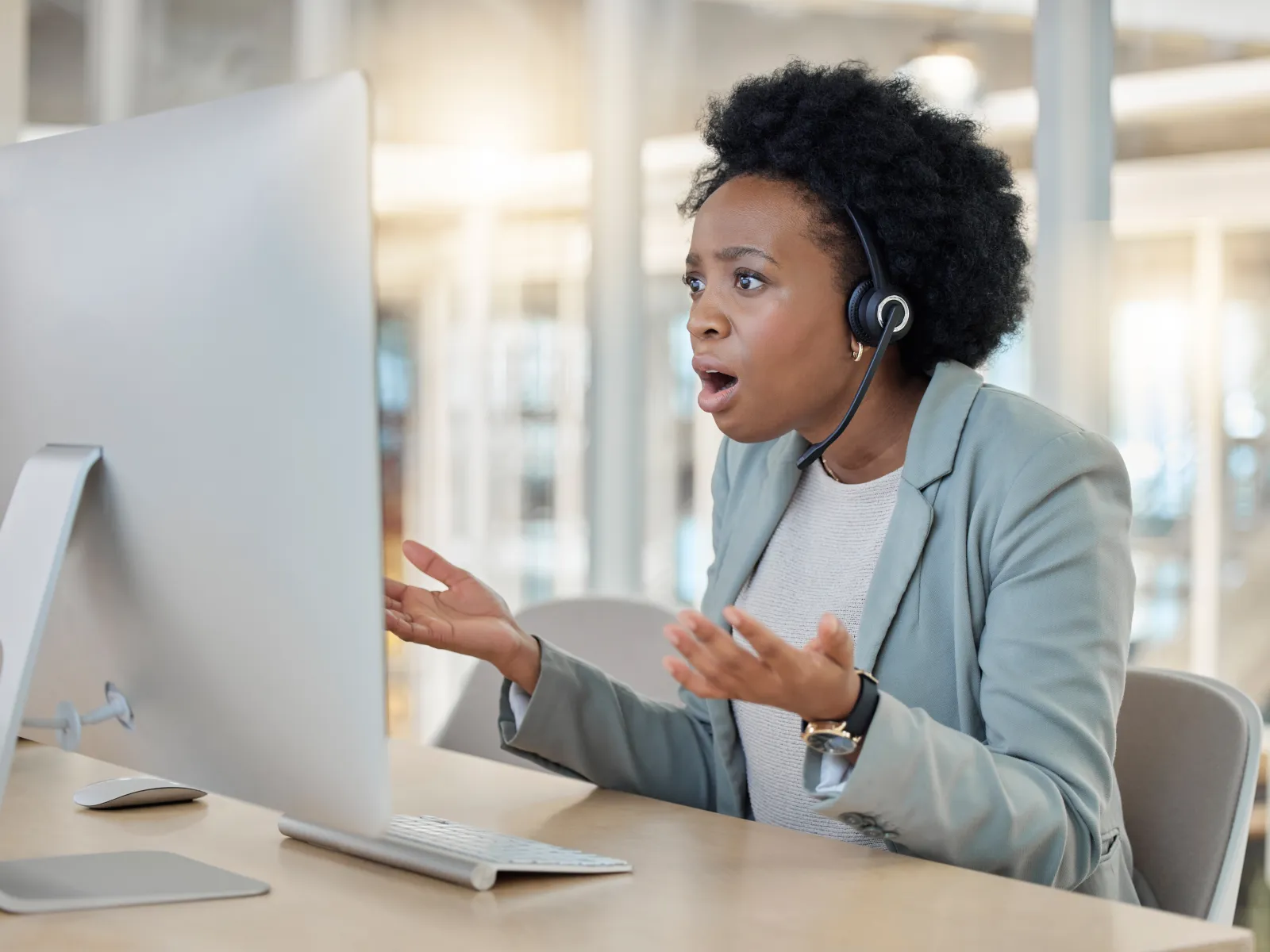a person wearing headphones
