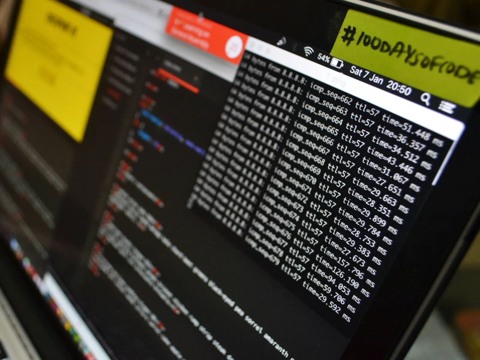 a close-up of a computer screen
