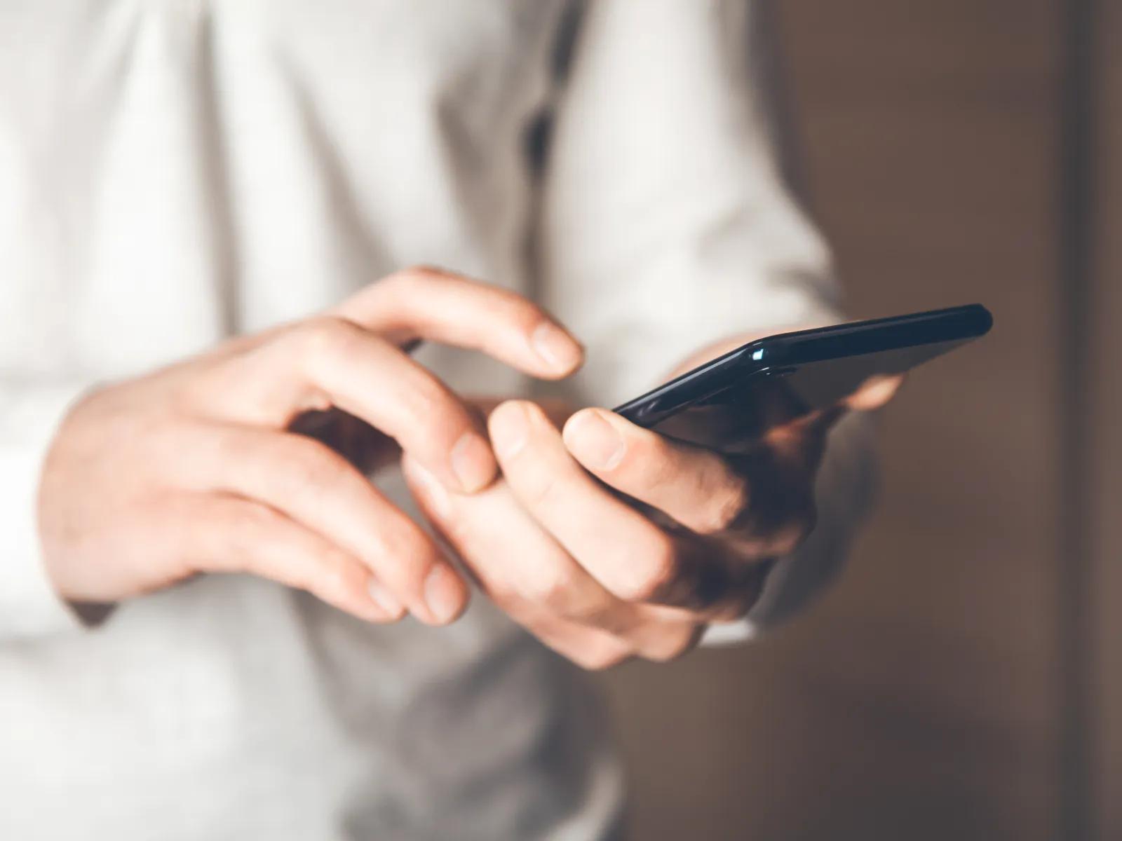 a person holding a phone