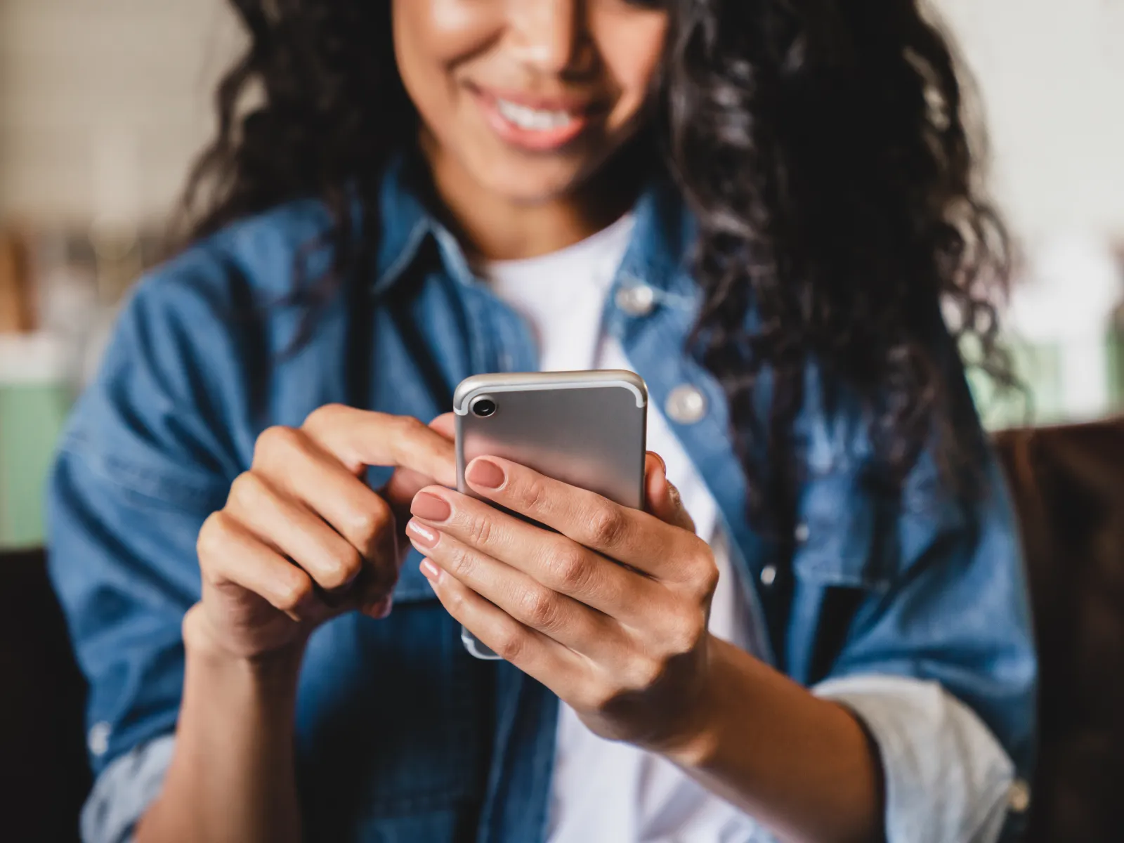 a person holding a phone