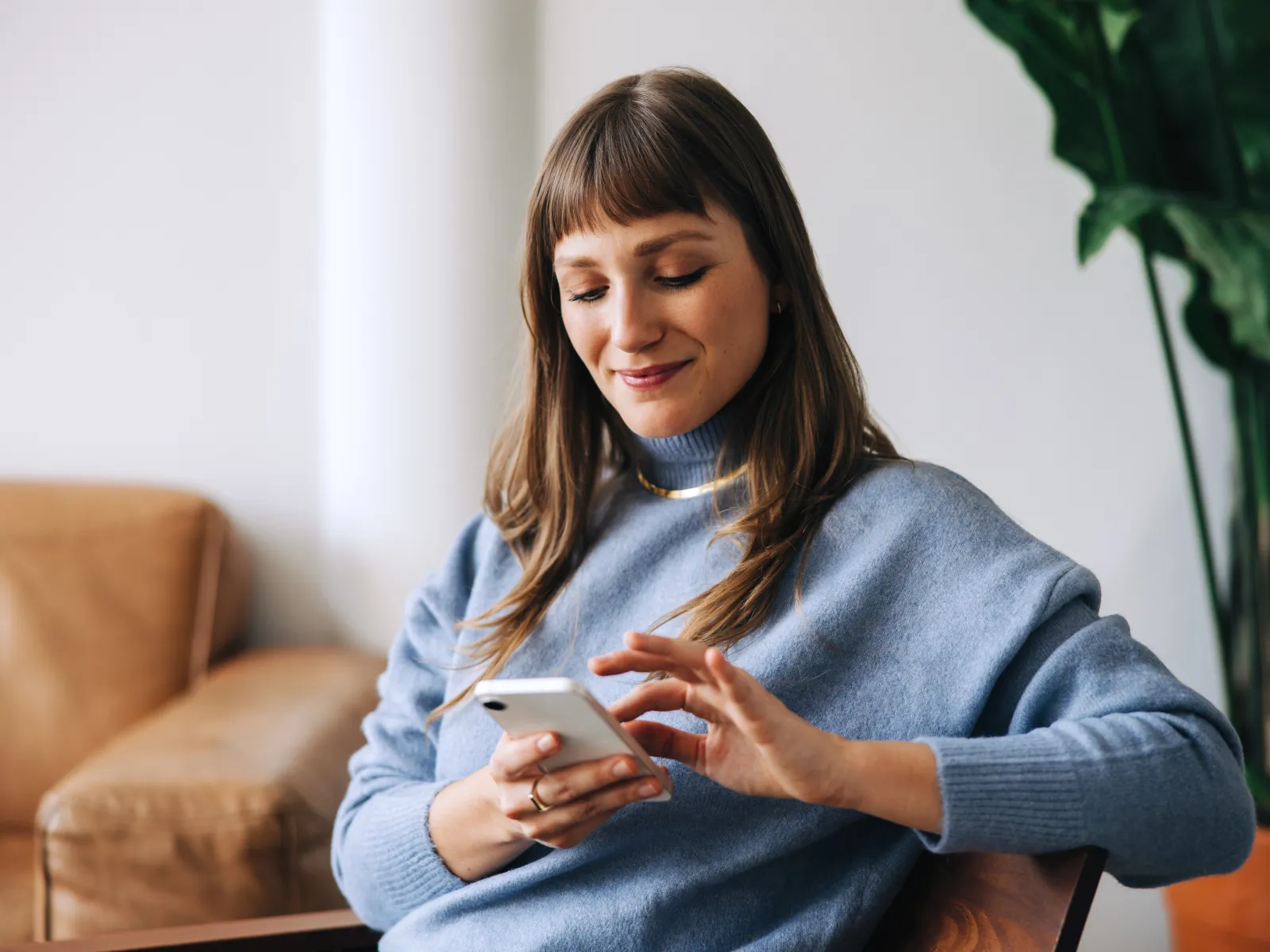 a person holding a phone