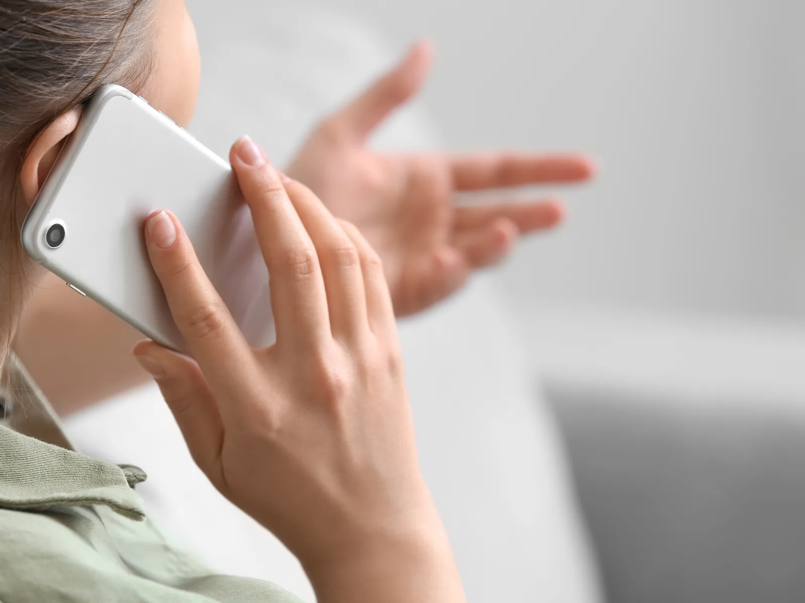 a person holding a phone