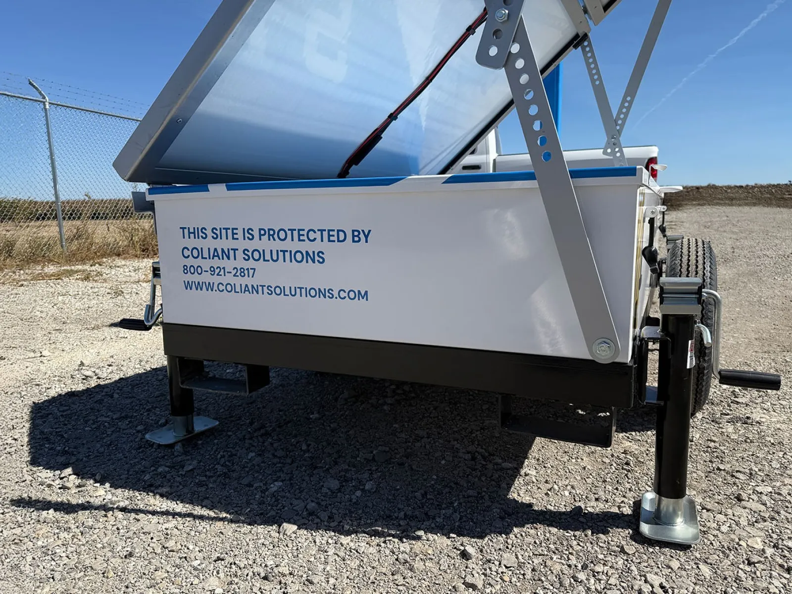 mobile surveillance system on a trailer