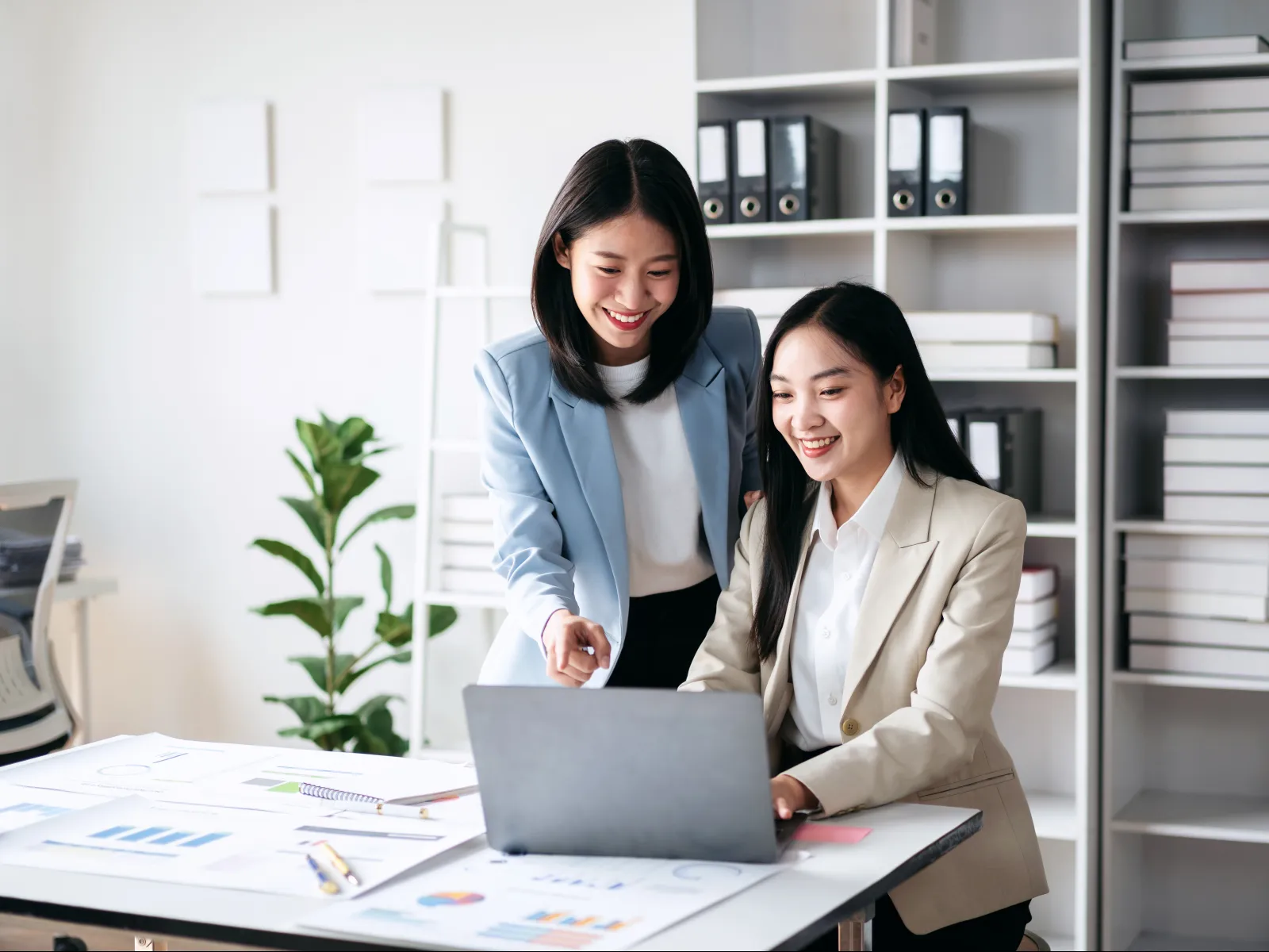 women in an office