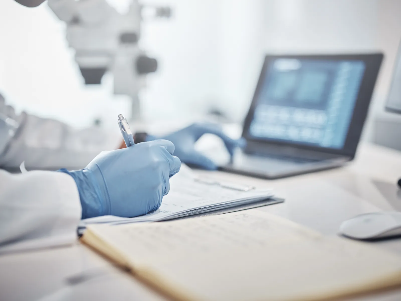 a person using a magnifying glass