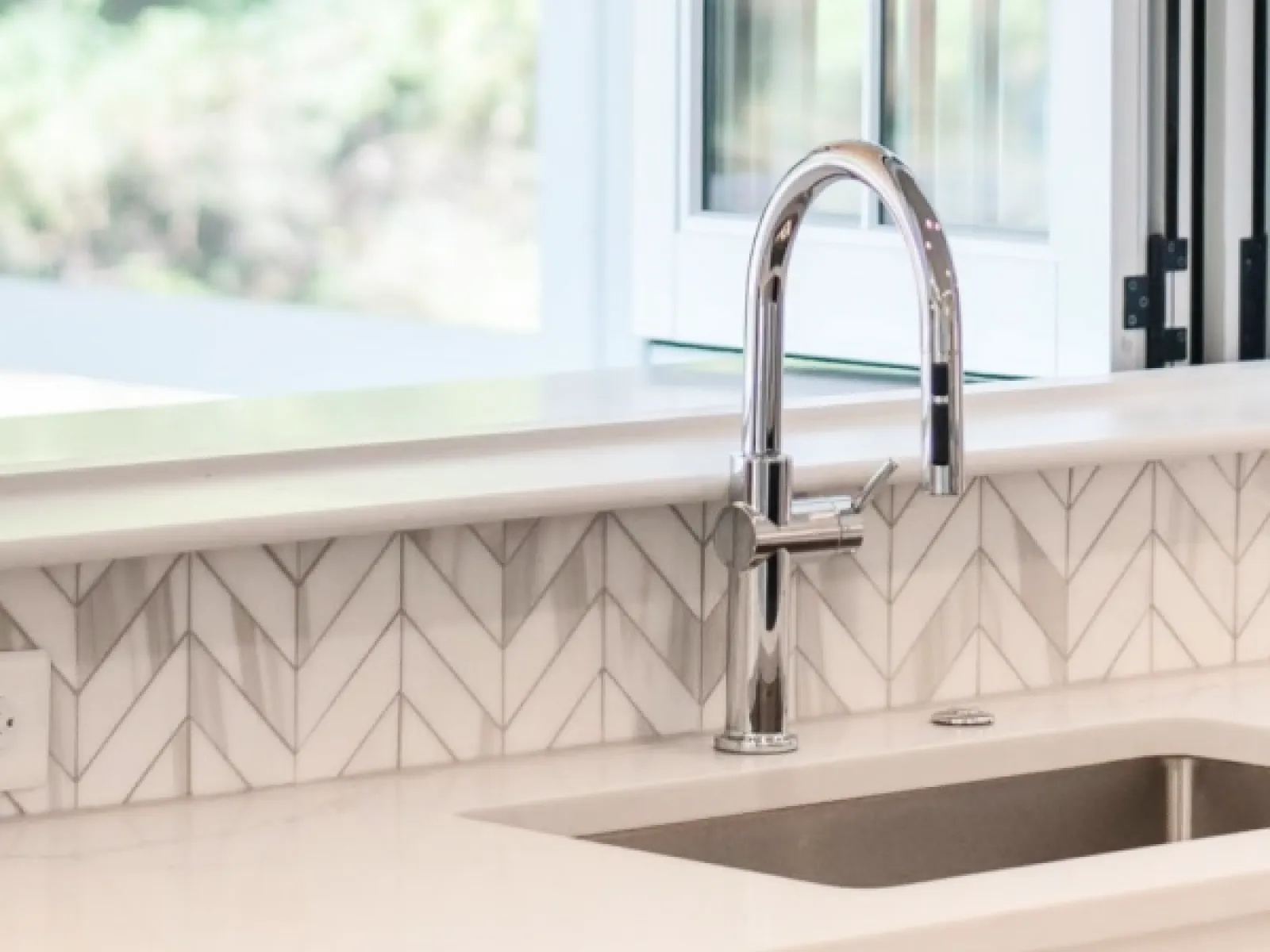 a sink in a kitchen