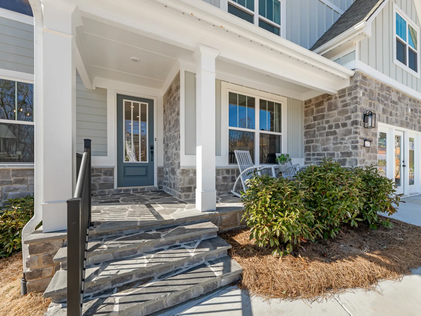 a house with a front porch