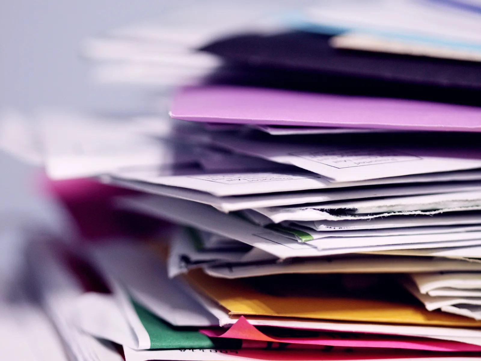 a pile of files