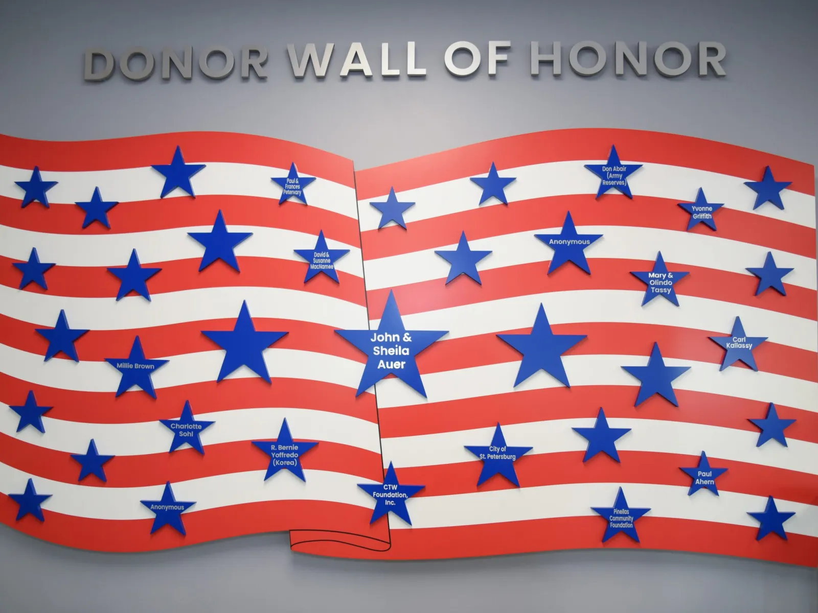 a flag with stars