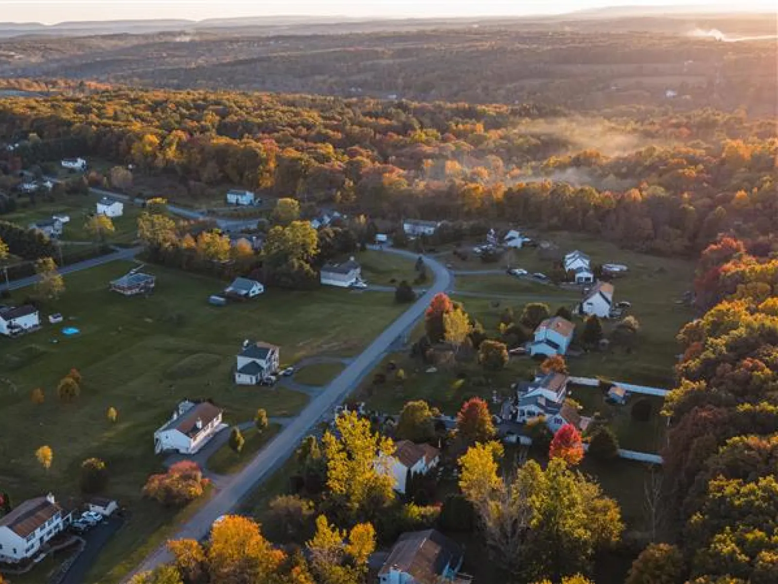 a high angle view of a park
