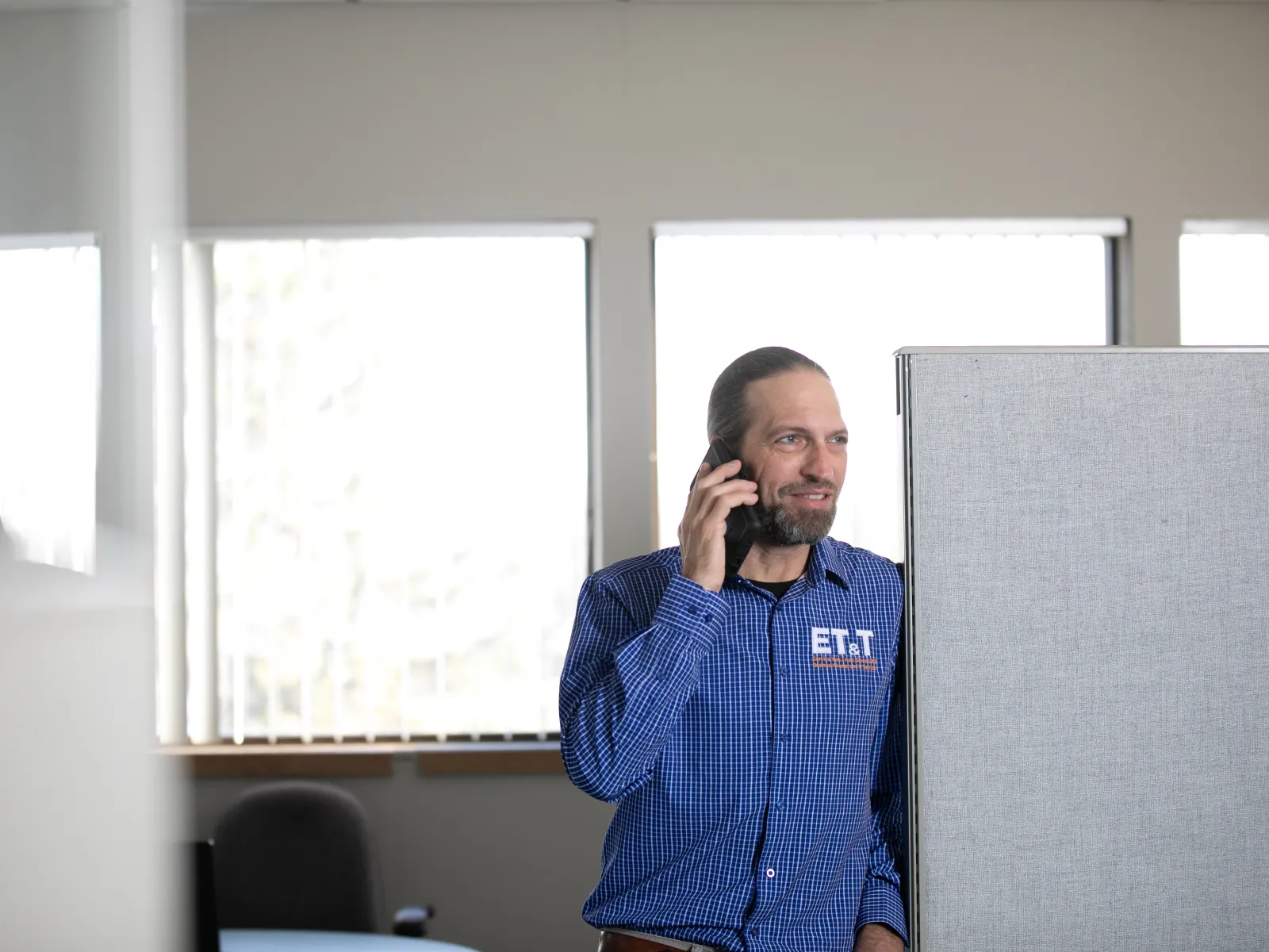 a person talking on a cell phone