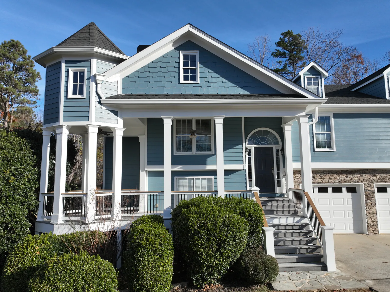 a house with a front yard
