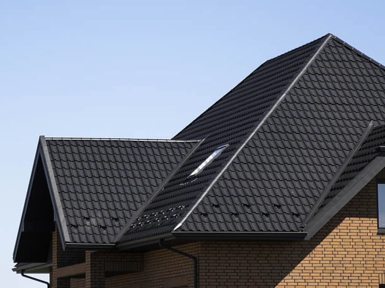 a roof of a building