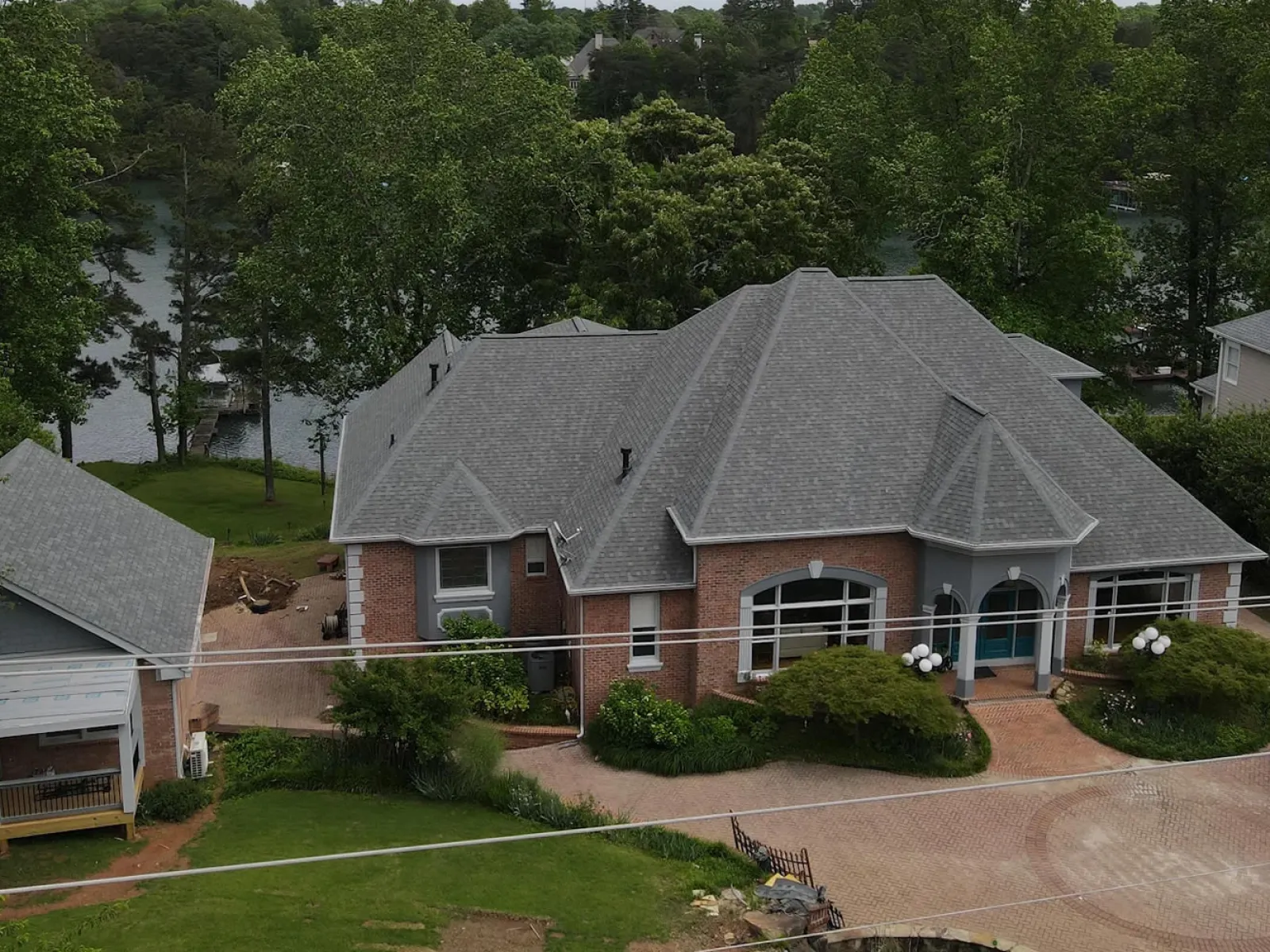 a house with a car parked in front of it
