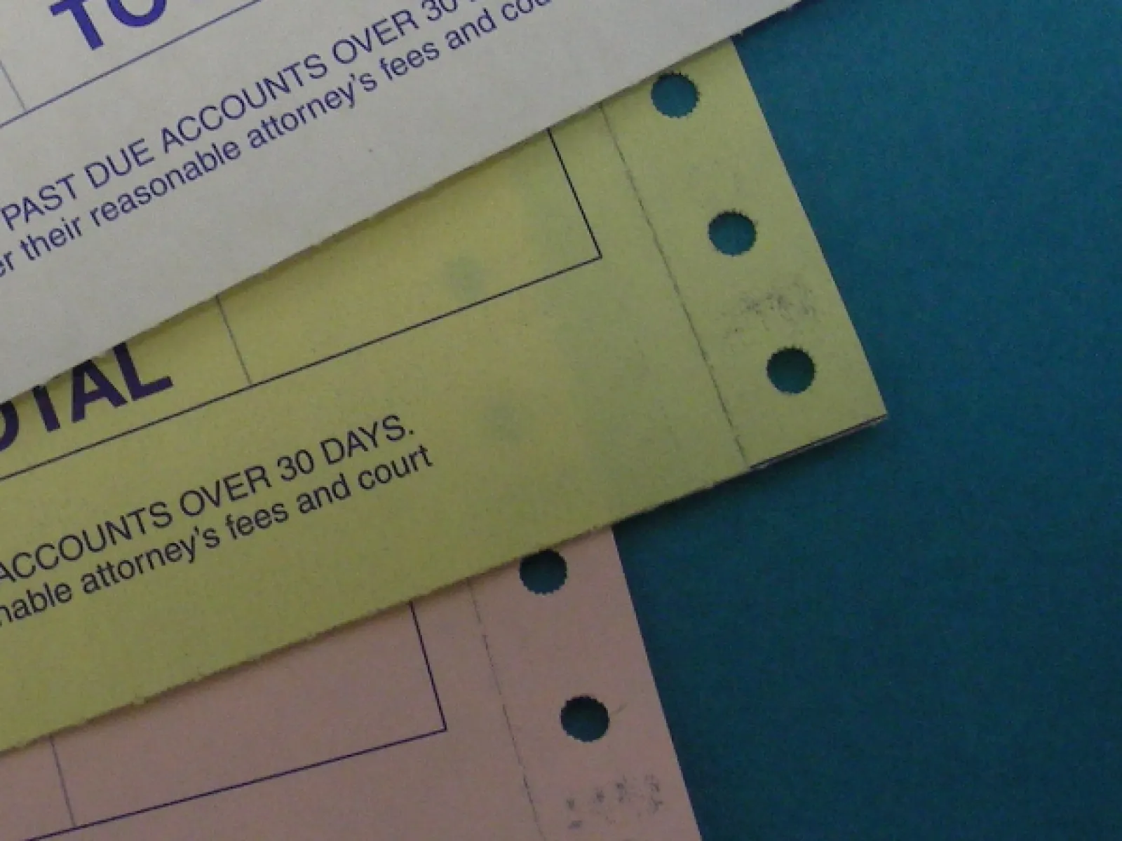 a close-up of some papers