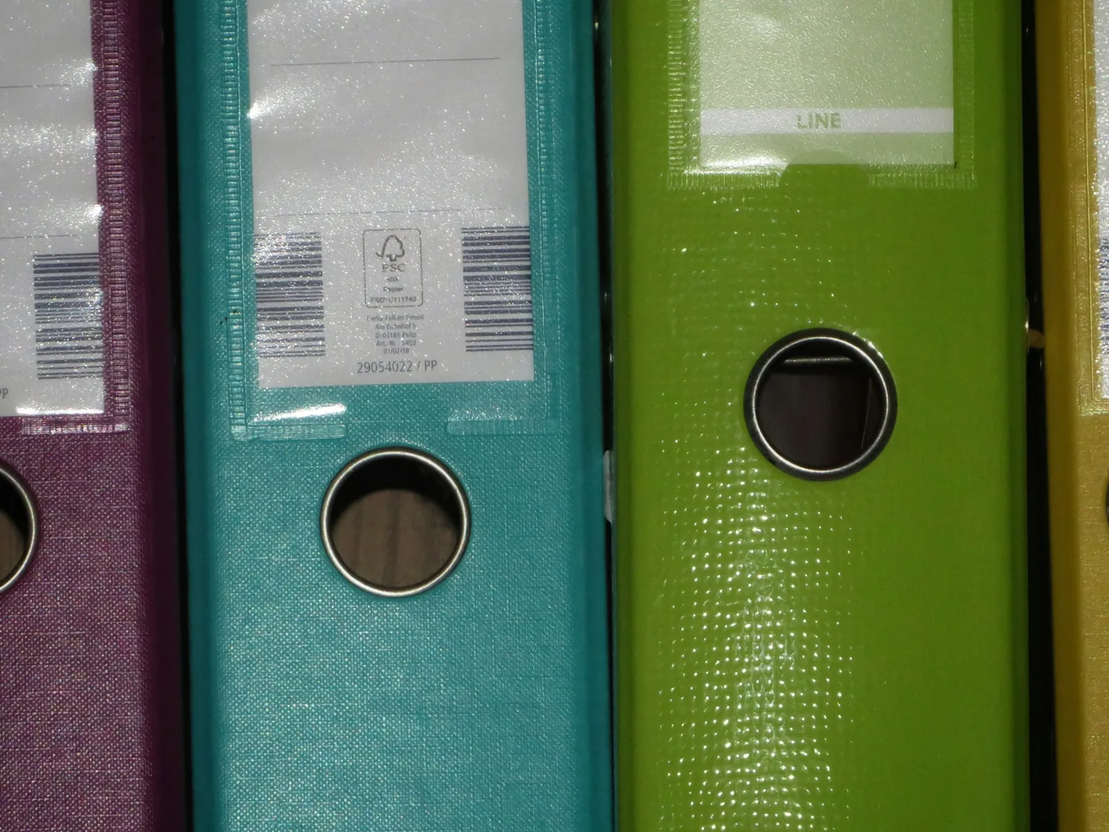 a close up of a green and blue door